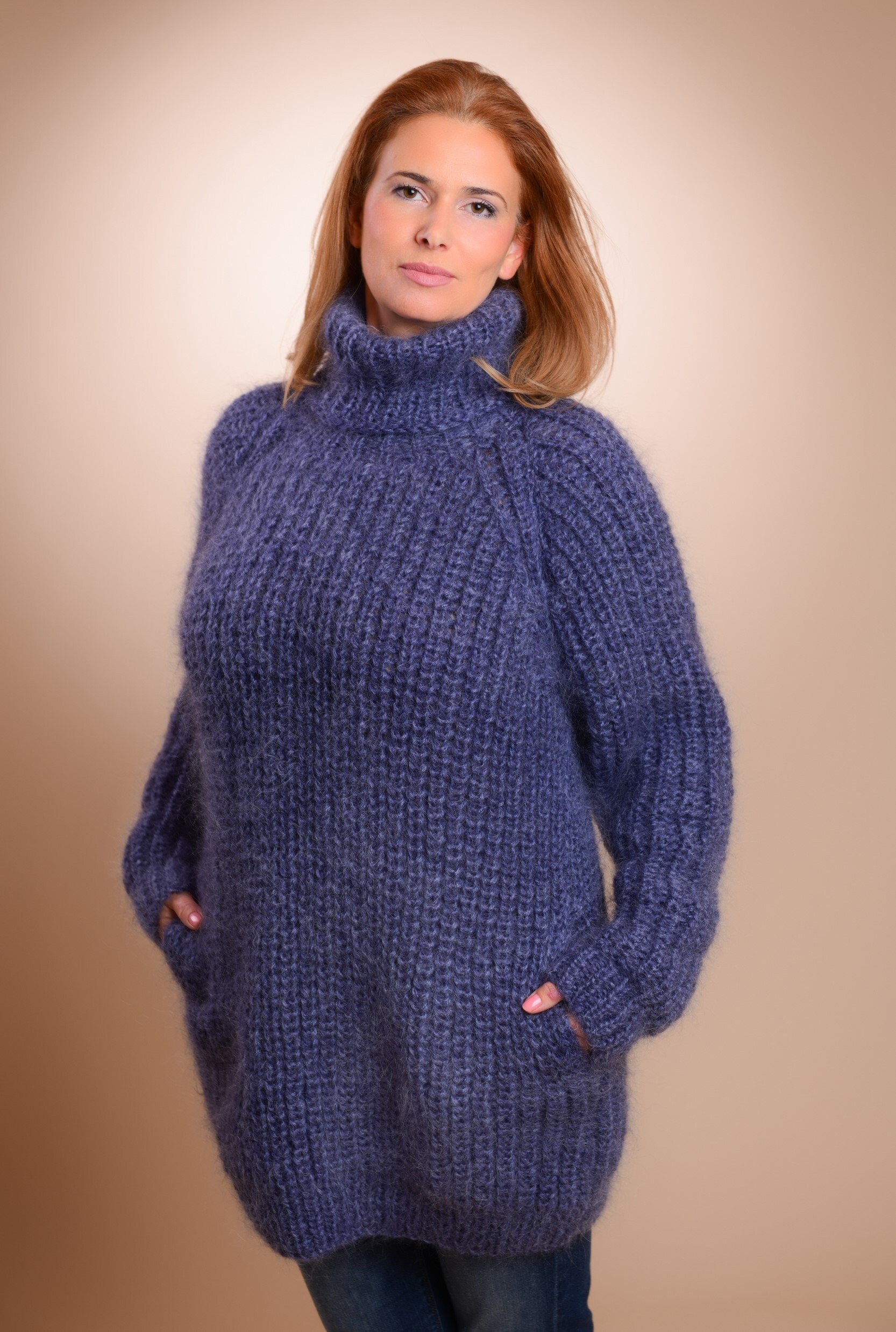 turtleneck sweater with pockets