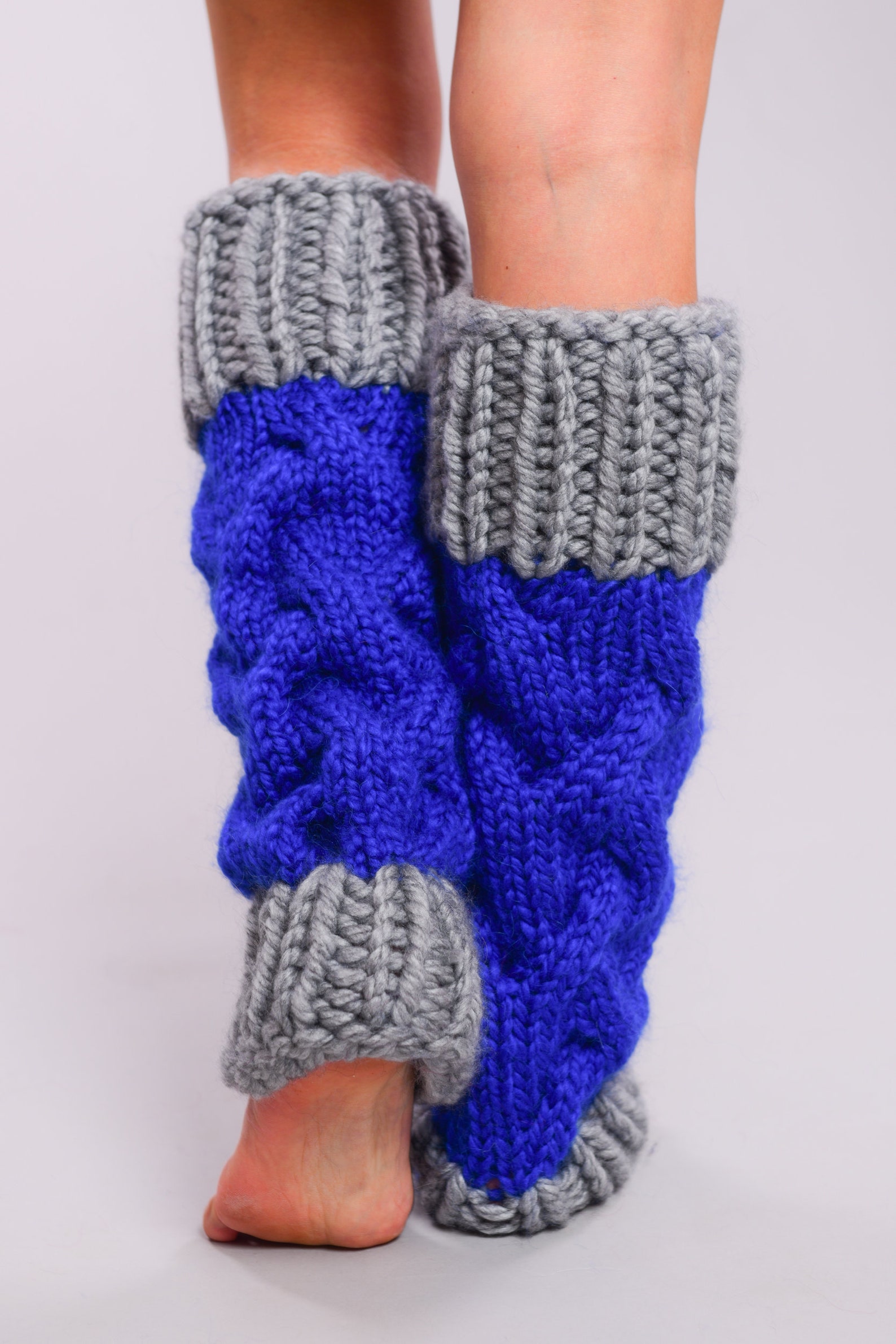 Wool Leg Warmers Cable Knit Leg Warmers Hand Knit Socks Etsy