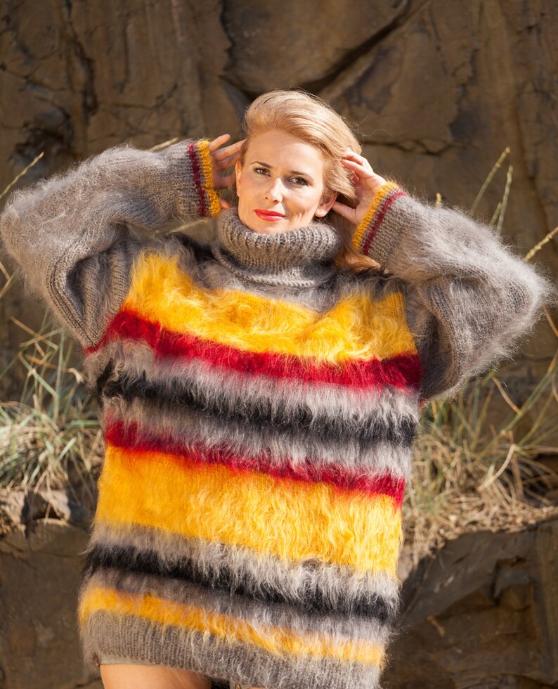 FLOUE mohair pull pull en mohair col roulé tricot moelleux pull pull oversize homme mohair pull Fuzzy turtleneck fétiche FLOUE mohair pull pull en mohair col roulé tricot moelleux pull pull oversize homme mohair pull Fuzzy turtleneck fétiche