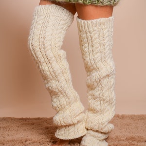 Benefeet Sox Leg Warmers For Women Girl Wool Knit Bohemian Legwarmer