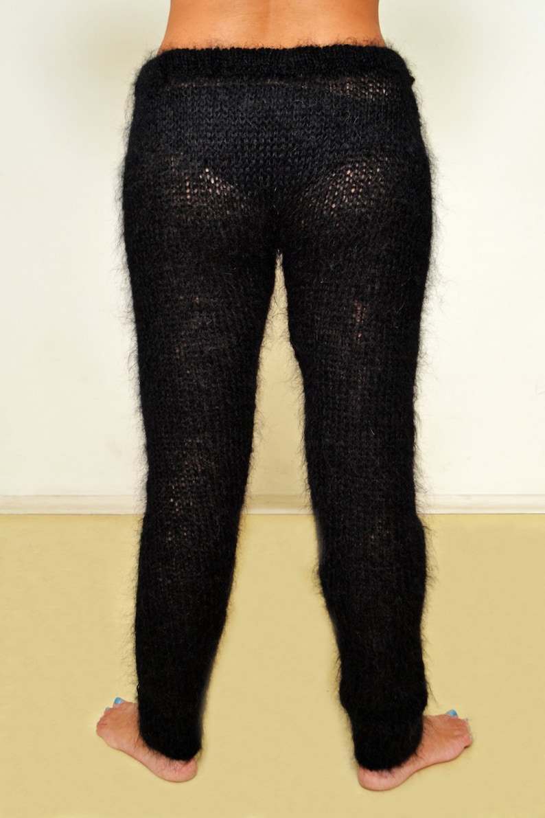 Knit Mohair Leggings Fuzzy Pants Mohair Leg Warmers Hand Etsy Nederland