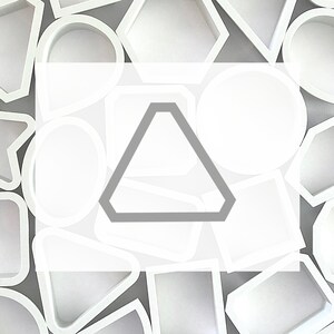 SQUARE EDGED TRIANGLE Cookie Cutter