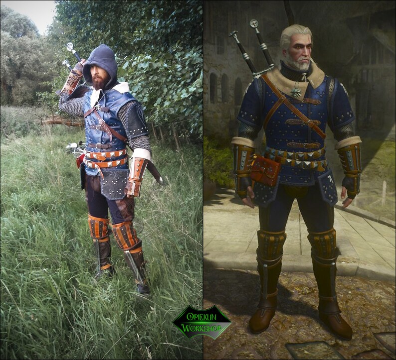 Mastercrafted Feline LvL4 Inspiré Witcher Armor Set Wild Hunt Etsy