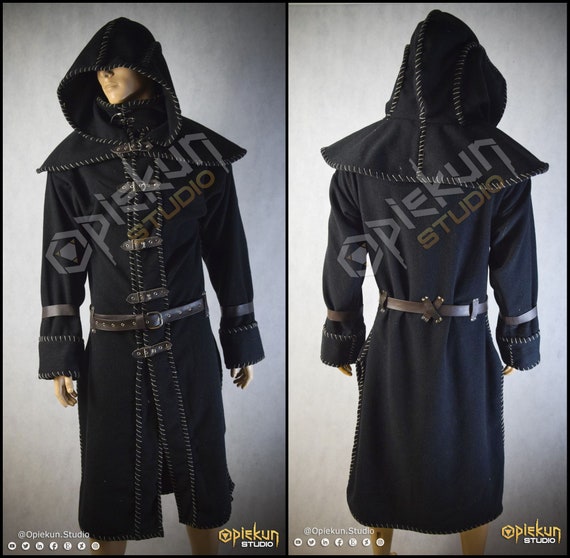 Inspired Fantasy Cloak Coat Hood Mantle Medieval Vampire | Etsy