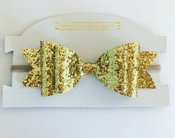 big gold bow etsy