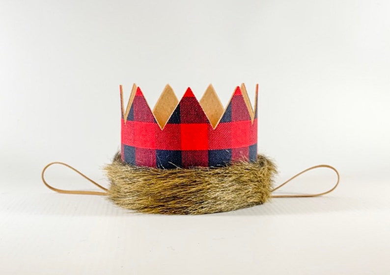 Lumberjack Birthday Crown Lumberjack First Birthday Hat Etsy