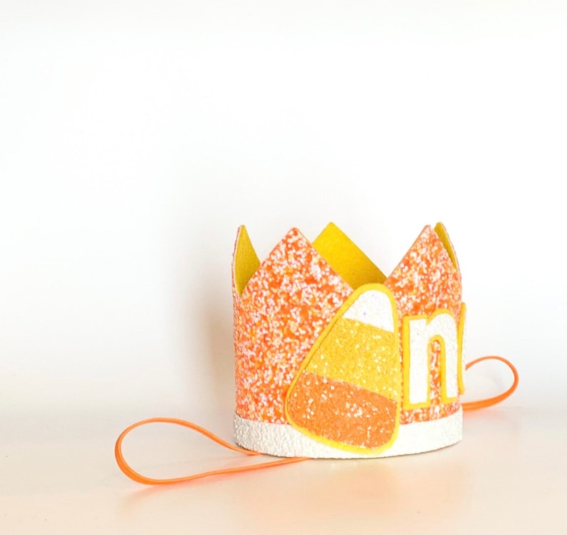Candy Corn Crown Halloween Hat Halloween Birthday Hat Candy Corn Headband Candy Corn Birthday Crown Candy Corn Party Hat
