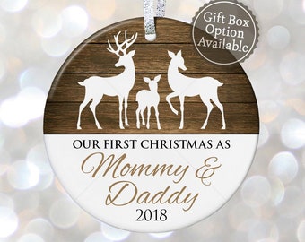 our first christmas as mommy daddy custom christmas ornament baby shower gift for new parents ornament pregnancy gifts for new mom gifts - Christmas Gifts For New Parents our first christmas as mommy daddy custom christmas ornament baby shower gift for new parents ornament pregnancy gifts for new mom gifts - Christmas Gifts For New Parents