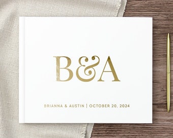 Personalized Wedding Guest Book, Custom Wedding Reception Guestbook Signing Book, Wedding Photo Album Polaroid Book