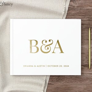 Personalized Wedding Guest Book, Custom Wedding Reception Guestbook Signing Book, Wedding Photo Album Polaroid Book