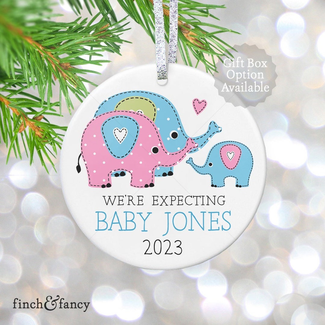 Baby Announcement Ornament Pregnancy Ornament New Baby Etsy