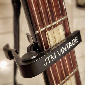 Personalized guitar capo laser engraved