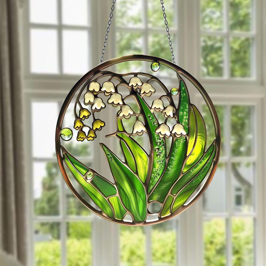 Lily of Valley Flower Acrylic Window Hanging Decor, New House Decor ...