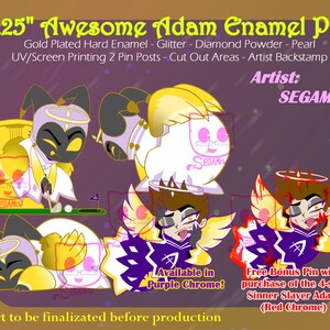 2.5" Awesome Adam Hazbin Hotel [Enamel Pin] ~PREORDER~