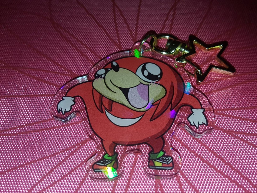 2" Ugandan Knuckles Double Sided Holographic Acrylic Keychain Meme Echidna - Etsy 2" Ugandan Knuckles Double Sided Holographic Acrylic Keychain Meme Echidna - Etsy