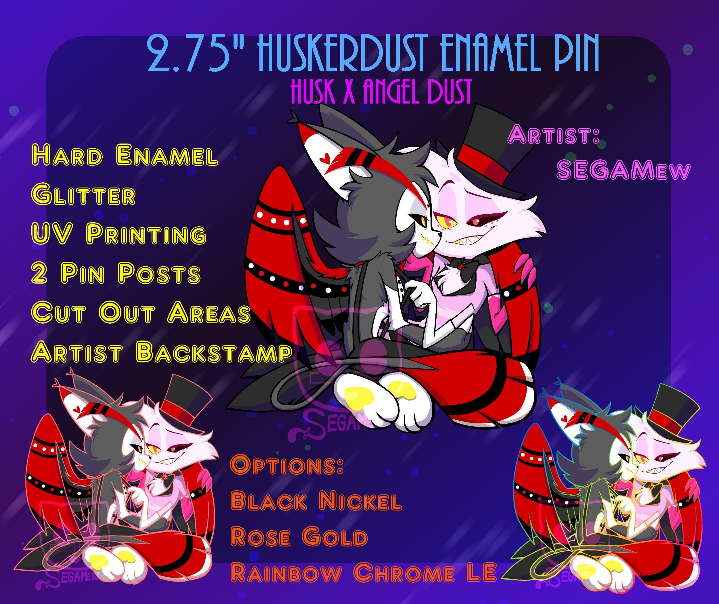 Husk Hazbin Hotel Pin - Etsy