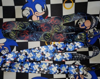 Sonic Tails Knuckles Chibi Lanyard Hedgehog Fox Echidna Quality Clasp