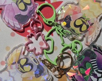 2" Adam Original Dick BJ Peach Sakura Cherry Blossom Acrylic Keychain First Man Angel Hazbin Hotel Dickmaster [Charm]