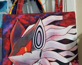 Infinite Sonic Forces Zero the Jackal  Zipper Tote Bag Hedgehog Cute  Canvas