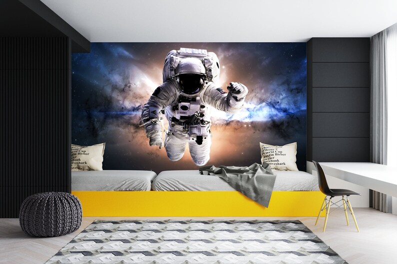 Large and Realistic Astronaut in Outer Space Removable Etsy