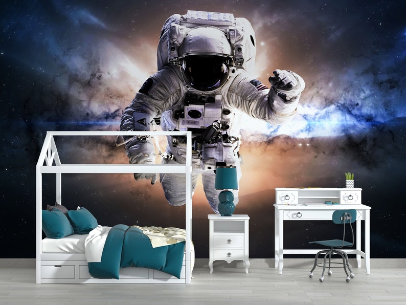 Large and Realistic Astronaut in Outer Space Removable Etsy