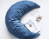 Full Dye Indigo Organic MoonWomb Breastfeeding pillow, nursing, pregnancy pillow, baby lounger 100 organic materials
