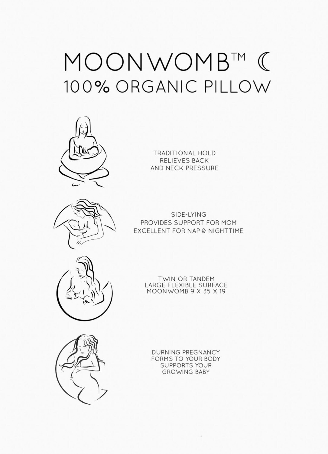 The MoonWomb™ Motherhood Essential All Organic Nursing Etsy