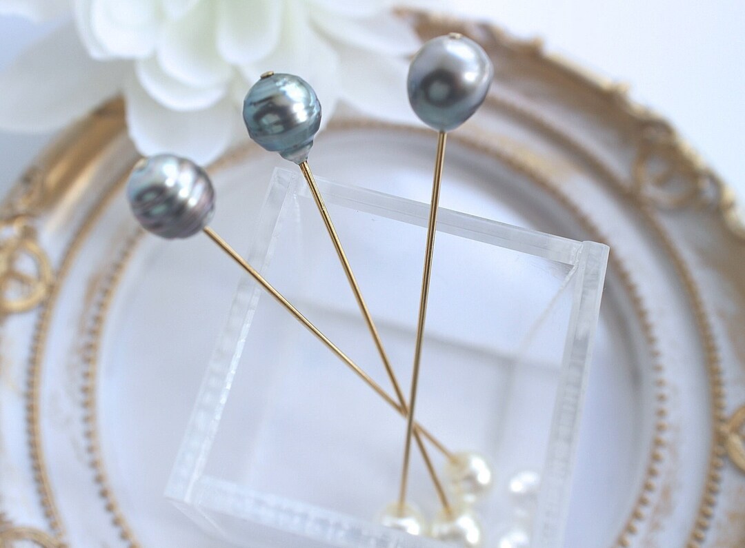 South Sea Pearl Pin Pearl Stick Hat Pin South Sea Baroque Etsy
