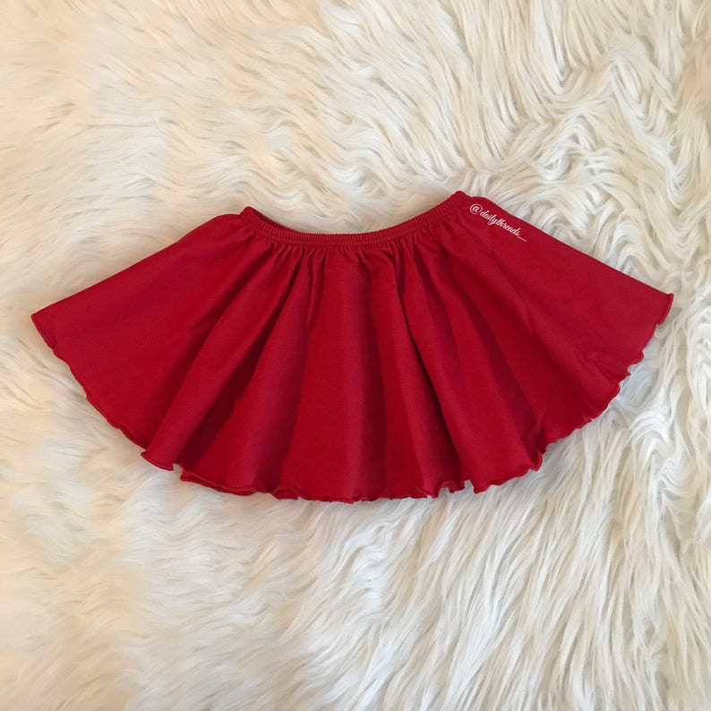 PLAIN Ruffle SKIRT only / flutter kids infant girl girls dance | Etsy