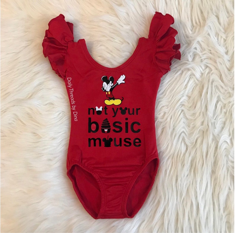 Not your Basic Mouse featuring Mickey Dabbing Leotard sleeveless flutter short long sleeve infant baby leotard girl kids disney dab