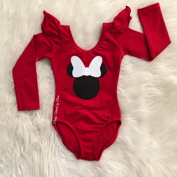 Minnie Mouse Girls Bodysuit Child Size Small 4-6