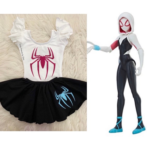 Gwen Stacy Spider Woman Inspired Ruffle Skirt Leotard Sold Separately Hero Costume Spidergirl Superhero Avengers
