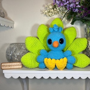 Sapphire the Baby Peacock crochet pattern pdf