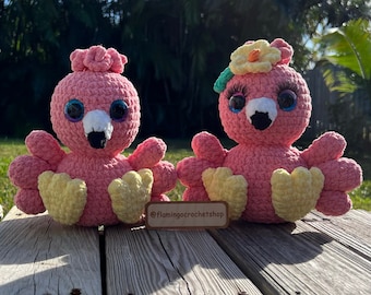 Luke & Lorelai the Baby Flamingos crochet pattern pdf