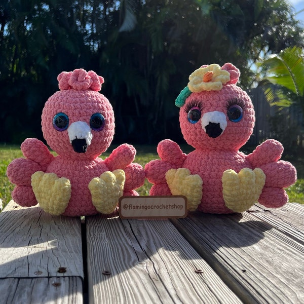 Luke & Lorelai the Baby Flamingos crochet pattern pdf