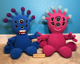 Monsterous and Monsterella Monster crochet pattern pdf