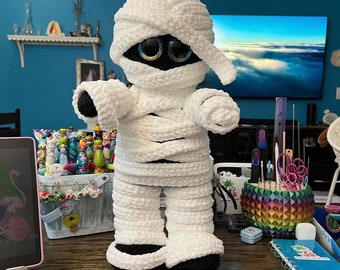 Maximus the Mummy crochet pattern digital PDF