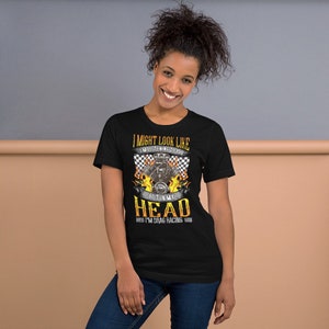 Funny Drag Racing Car Race Lover Motorcycle Race Fan Camiseta unisex Camiseta básica / Bella + Canvas 3001