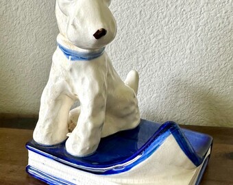 Vintage Made in Japan Ceramic Terrier Figurine