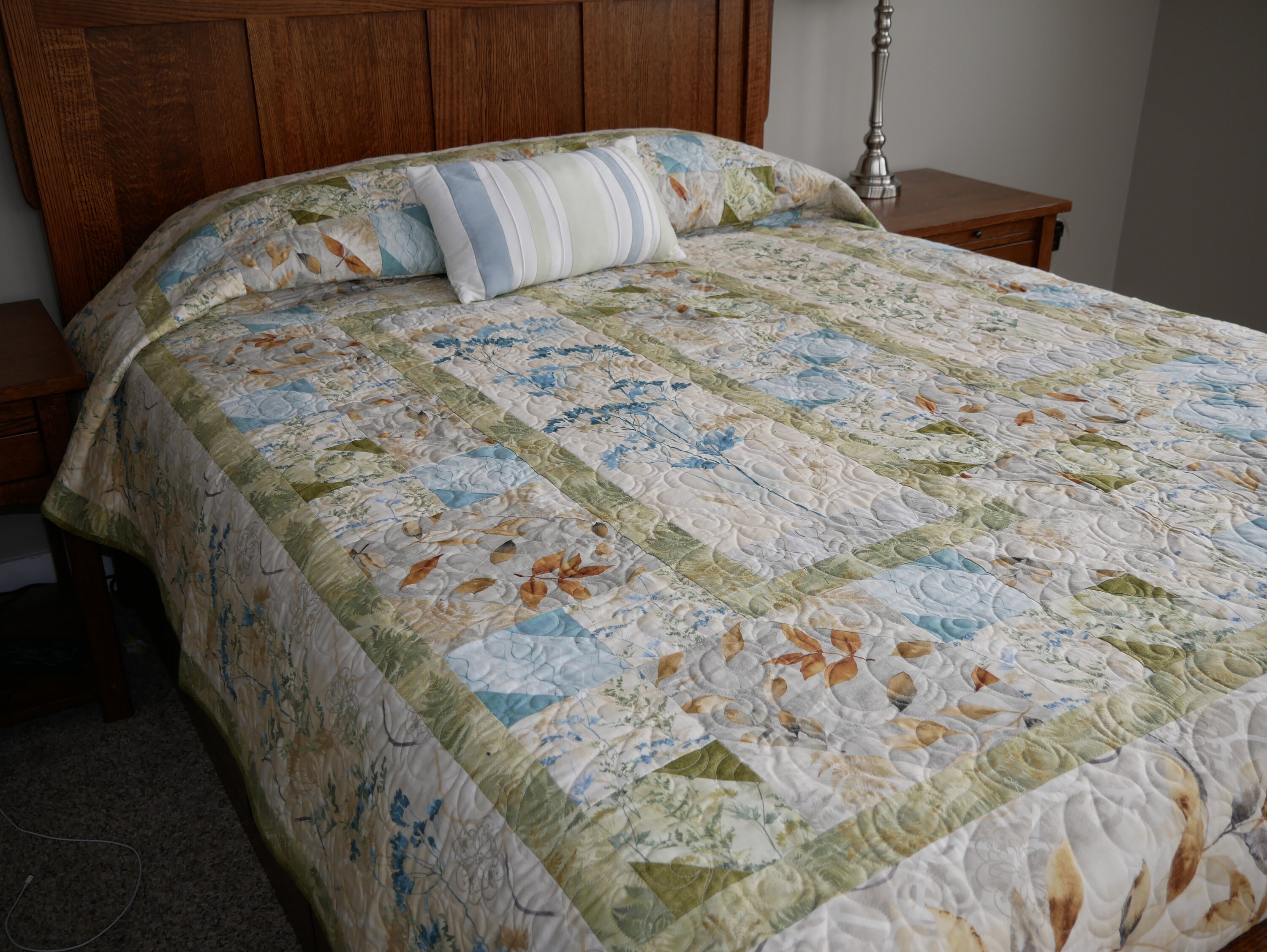 Queen Size Quilt to Brighten Your Spring and Summer Decor Etsy