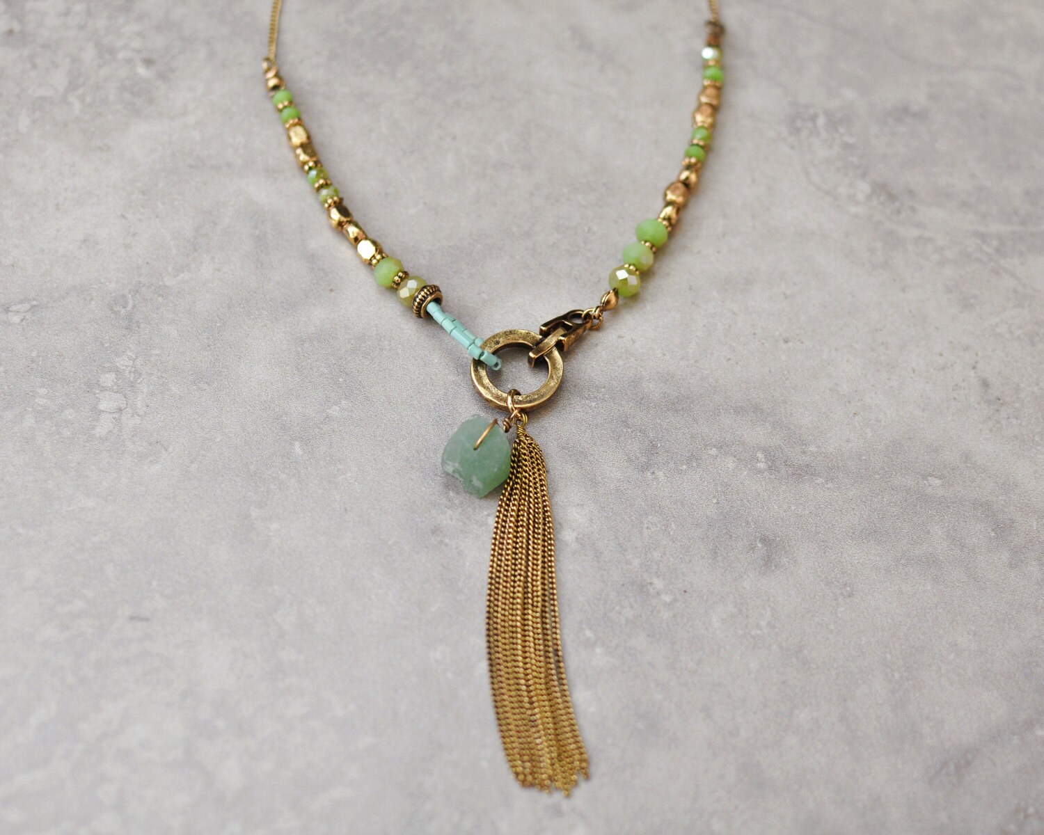 Boho Necklace, Bohemian Necklace, Long Necklace, Pendant Necklace