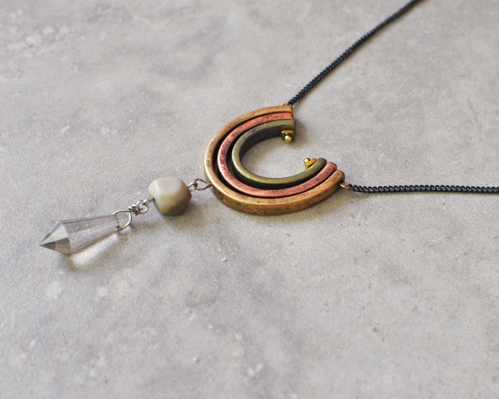 Boho Necklace, Bohemian Necklace, Long Necklace, Pendant Necklace