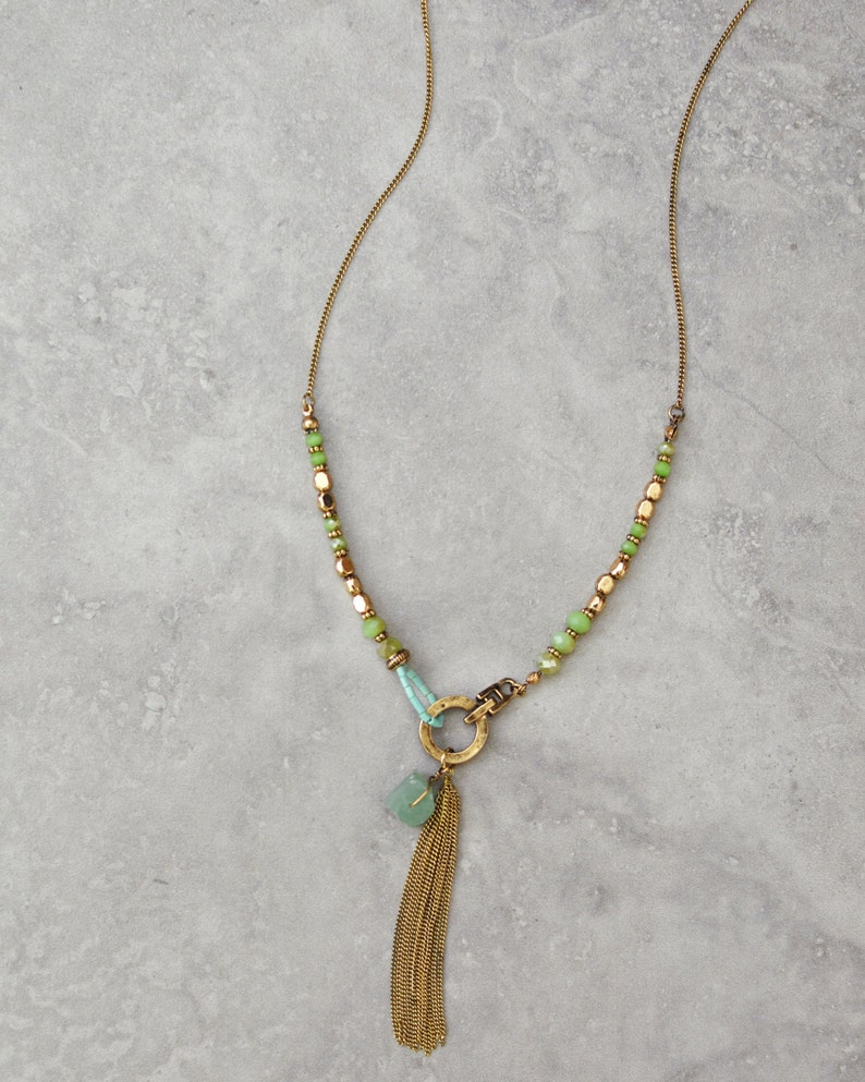 Boho Necklace Bohemian Necklace Long Necklace Pendant Etsy