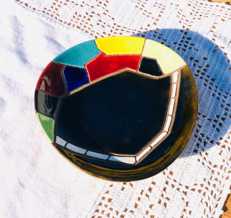 Vintage Keramos Ceramc Saucer Dish