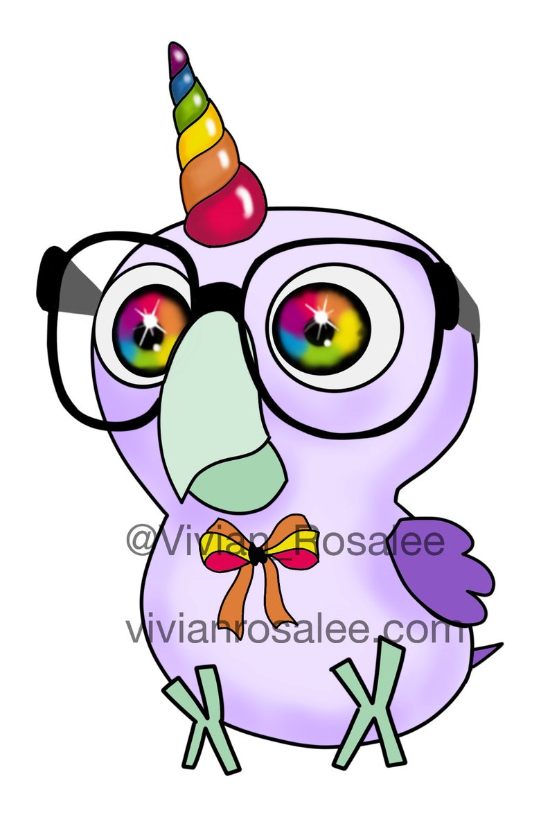Nerdy Birdy Matted Prints | Etsy