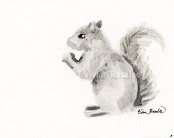 Squirrel: Original Ink Painting