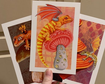 Dragon Hoards: Mushrooms (4x6" double-sided prints)