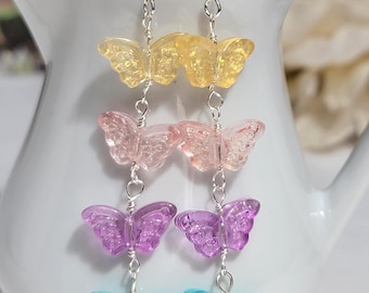 Dreamy Butterfly Earrings | Dangle Earring | Cottagecore Jewelry | Minimalist Earrings | Gift for Her | Dainty Earrings | Butterfly Earrings