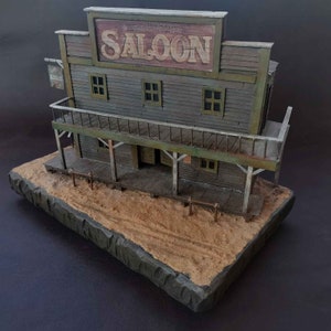Western Saloon Diorama.