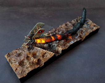 Diorama Spad VII. Erster Weltkrieg